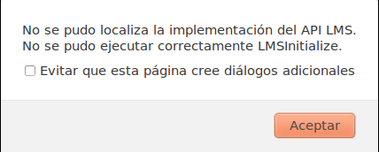 Error SCORM 2