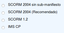 Formatos de descarga de Agrega