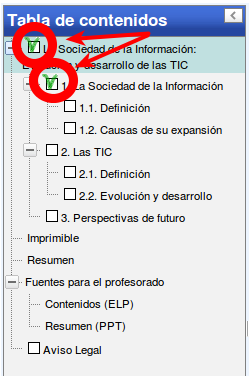 SCORM 1.2. Marcas de verificación